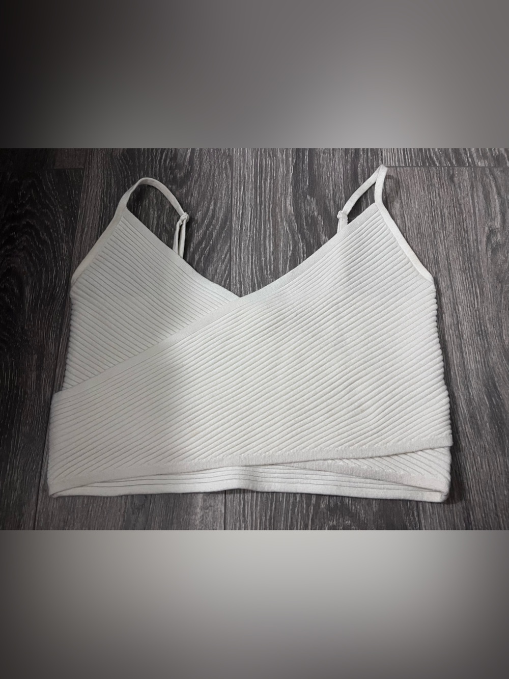 aerie beige  Ribbed Crop Top